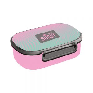 SHOUT COOL GIRL - LUNCH BOX PORTAMERENDA PINK & GREEN