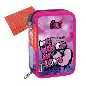 SHOUT KITTYLOVE - ASTUCCIO 3 ZIPPER - 44 PEZZI