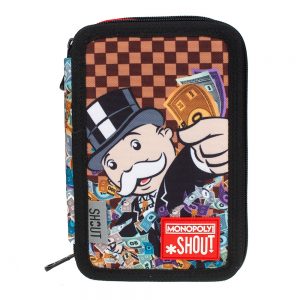 SHOUT MONOPOLY- ASTUCCIO 3 ZIPPER 44 PEZZI